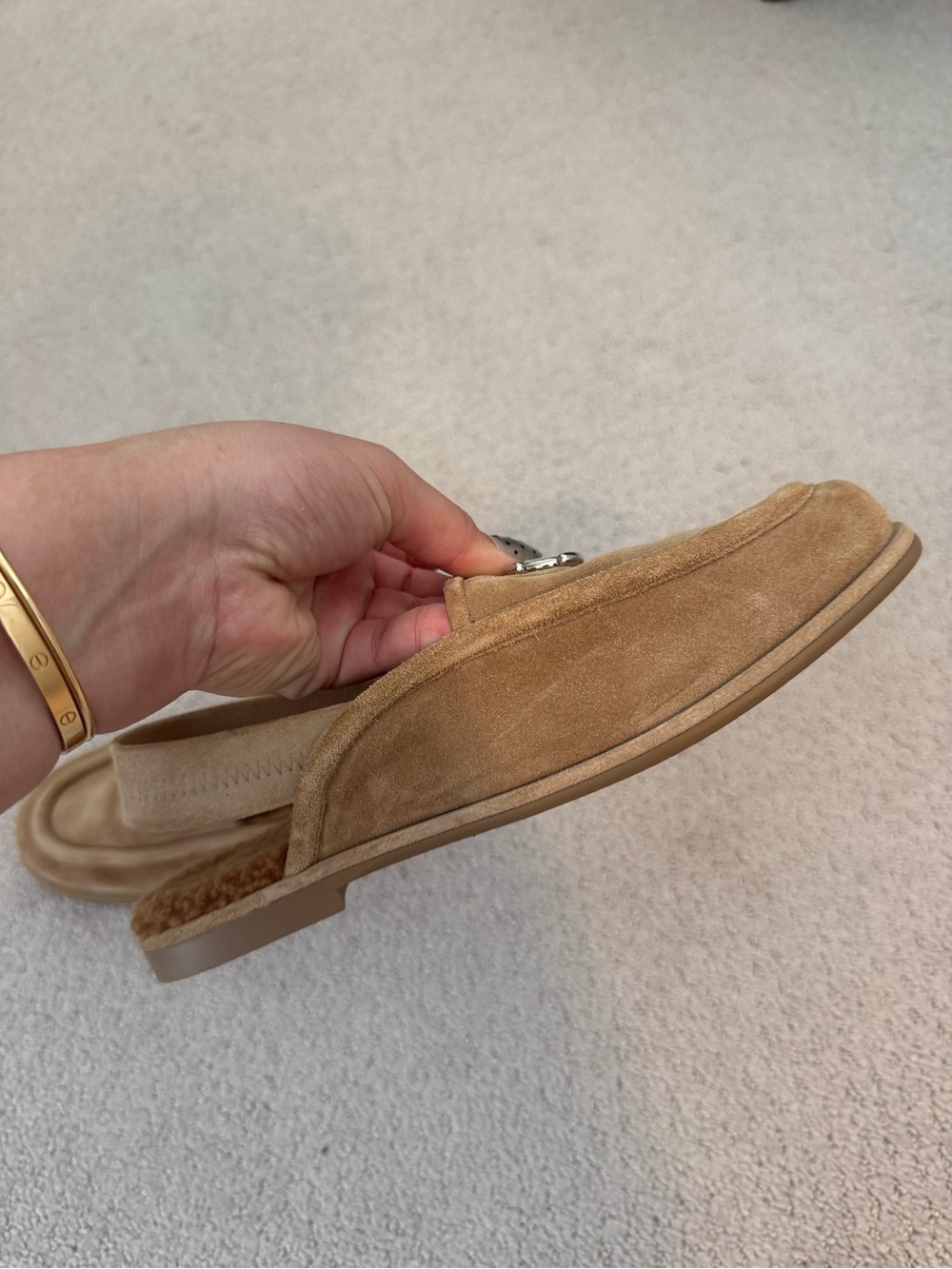 Chanel kidskin sling back loafers size 9.5 - Picture 3 of 6